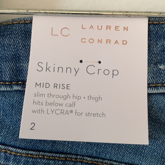 LC Lauren Conrad | skinny crop mid rise jeans - Picture 7 of 16